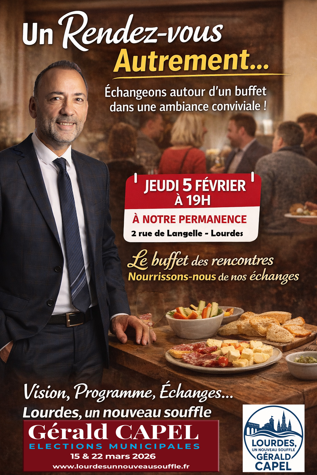 Le buffet des rencontres : parler de Lourdes autrement